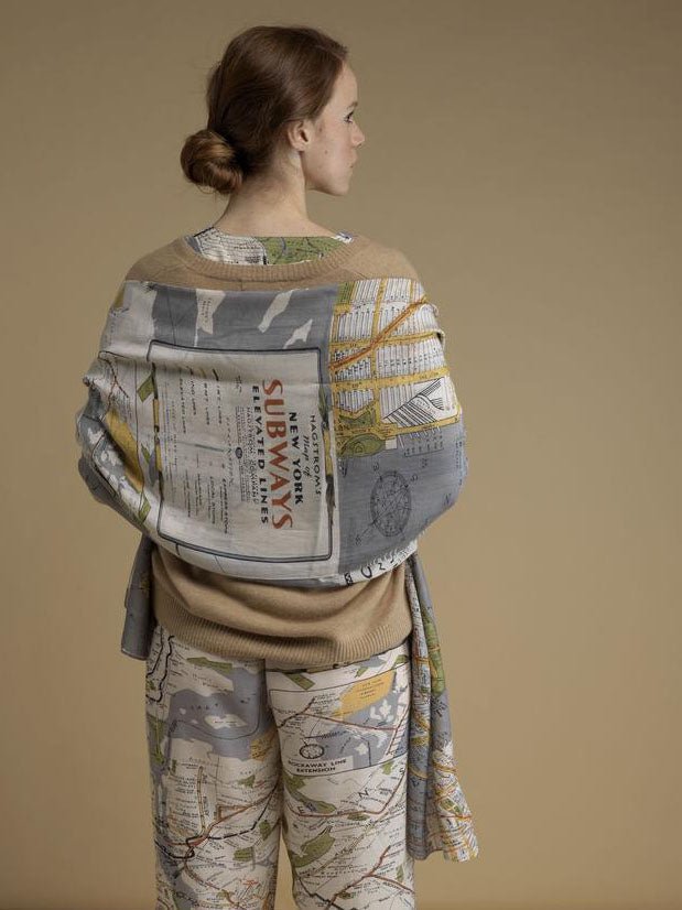New York Map Scarf - The Nancy Smillie Shop - Art, Jewellery & Designer Gifts Glasgow