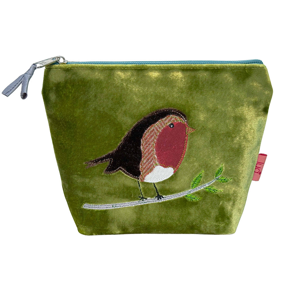 Olive Robin Cosmetic Purse - ALL ITEMS - Scotland