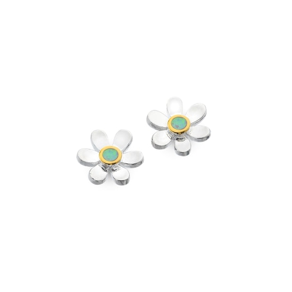 Opal Daisy Stud Earrings - The Nancy Smillie Shop - Art, Jewellery & Designer Gifts Glasgow