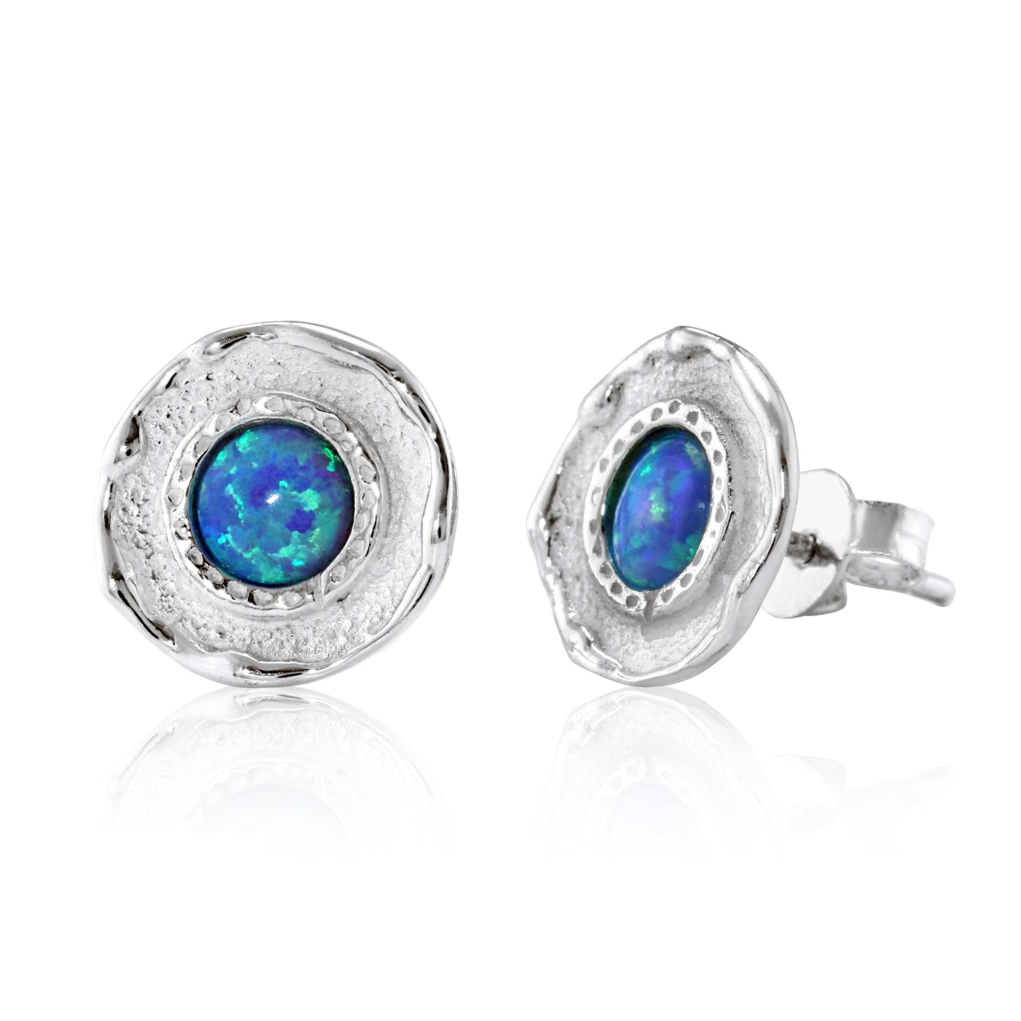 Opalite Stud Earrings - The Nancy Smillie Shop - Art, Jewellery & Designer Gifts Glasgow