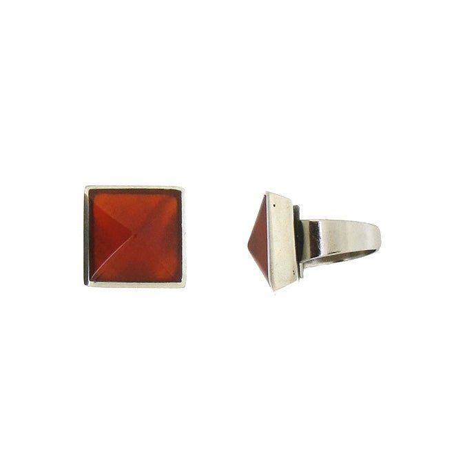 Orange Faceted Ring - The Nancy Smillie Shop - Art, Jewellery & Designer Gifts Glasgow