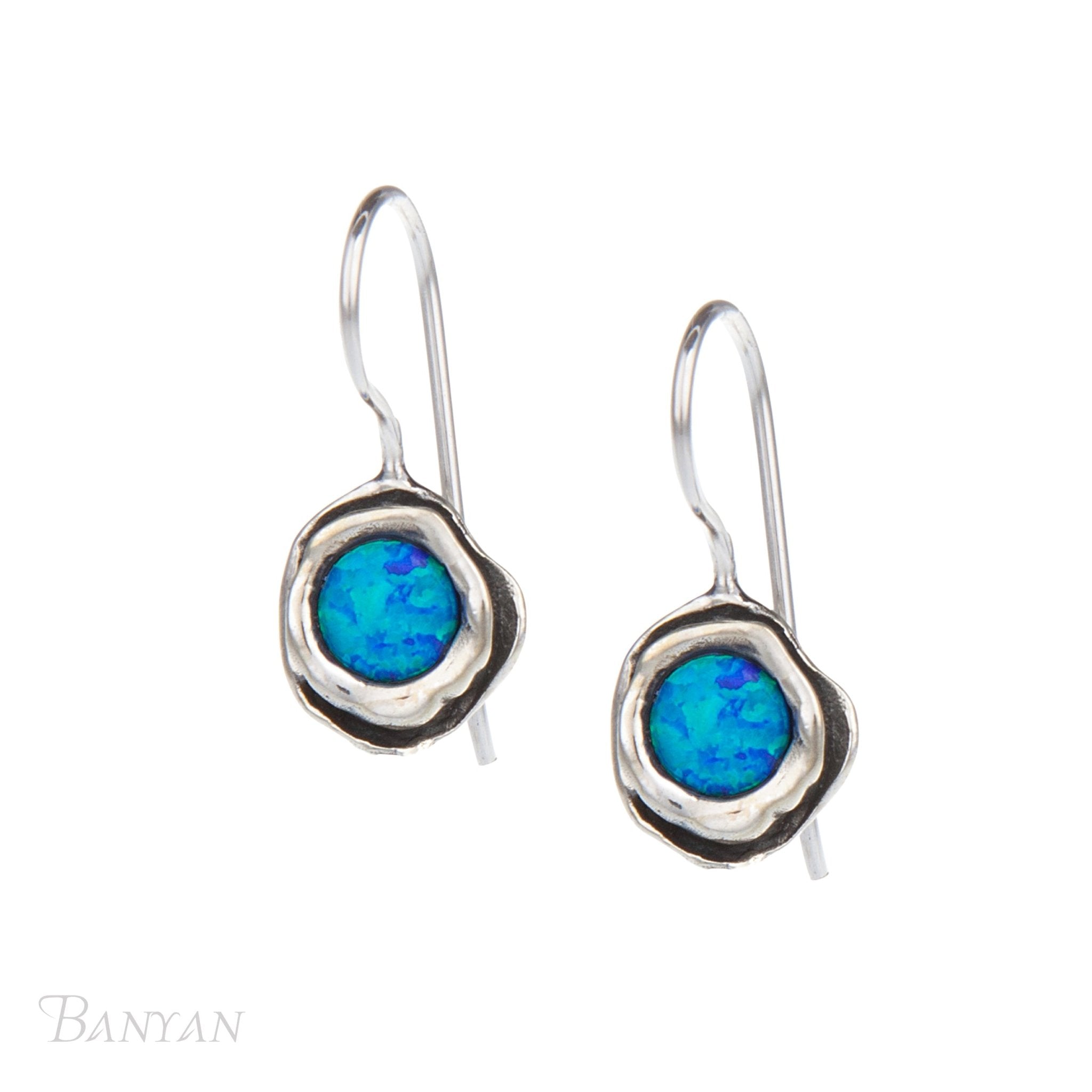 Organic Opal Earrings - The Nancy Smillie Shop - Art, Jewellery & Designer Gifts Glasgow