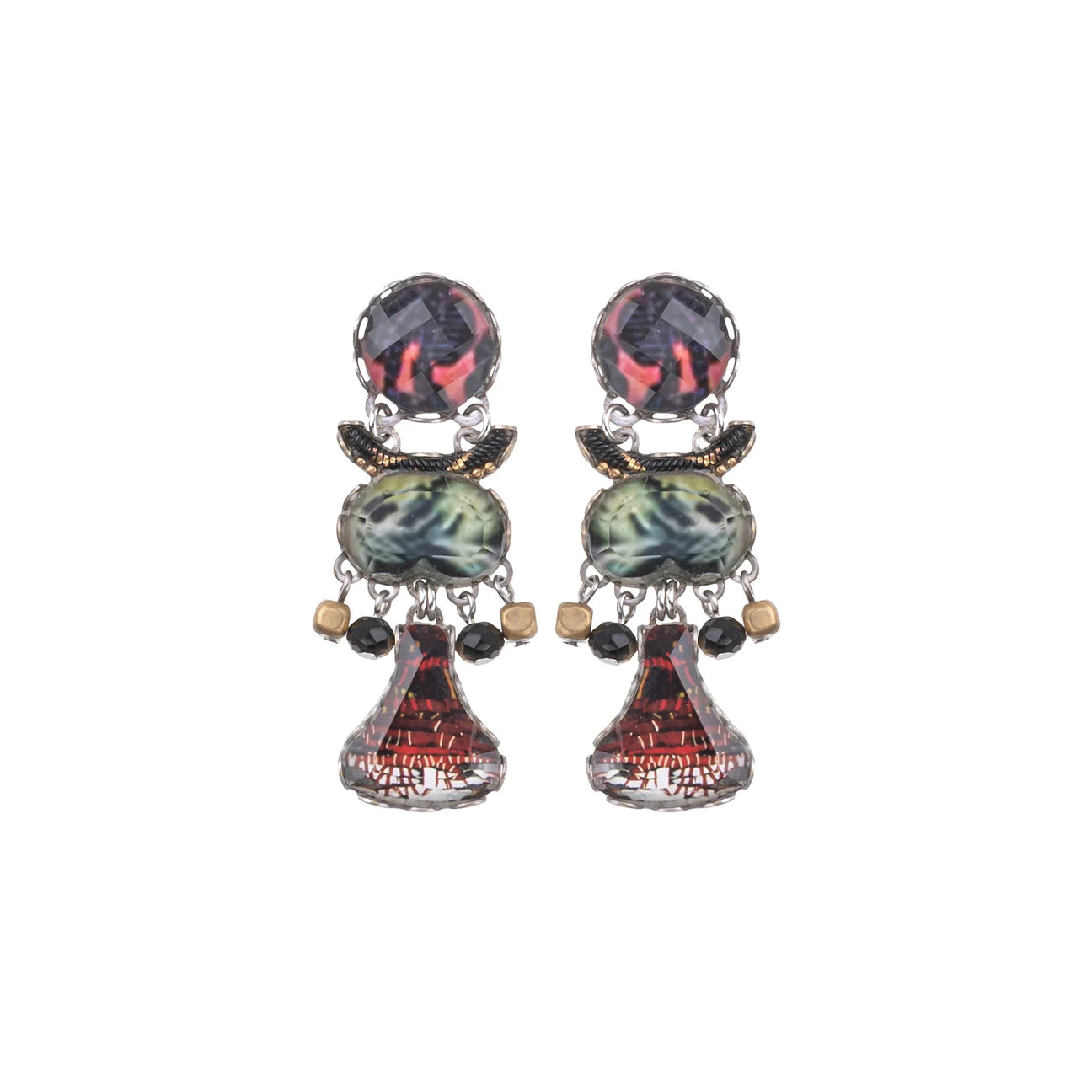 Oriental Hues Earrings - Jewellery - Scotland