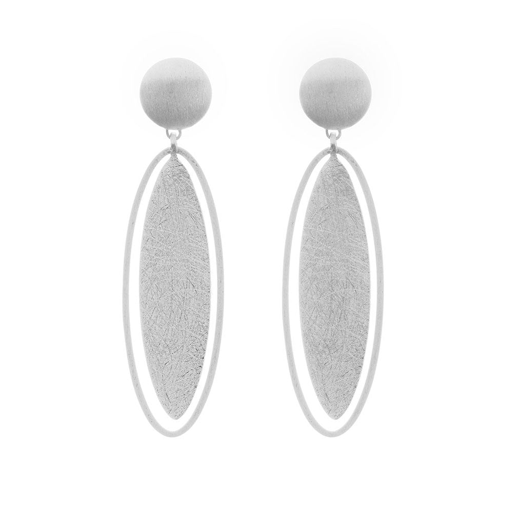 Oval Drop Earrings - The Nancy Smillie Shop - Art, Jewellery & Designer Gifts Glasgow