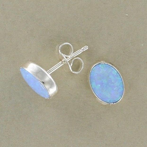 Oval Opal Studs - The Nancy Smillie Shop - Art, Jewellery & Designer Gifts Glasgow