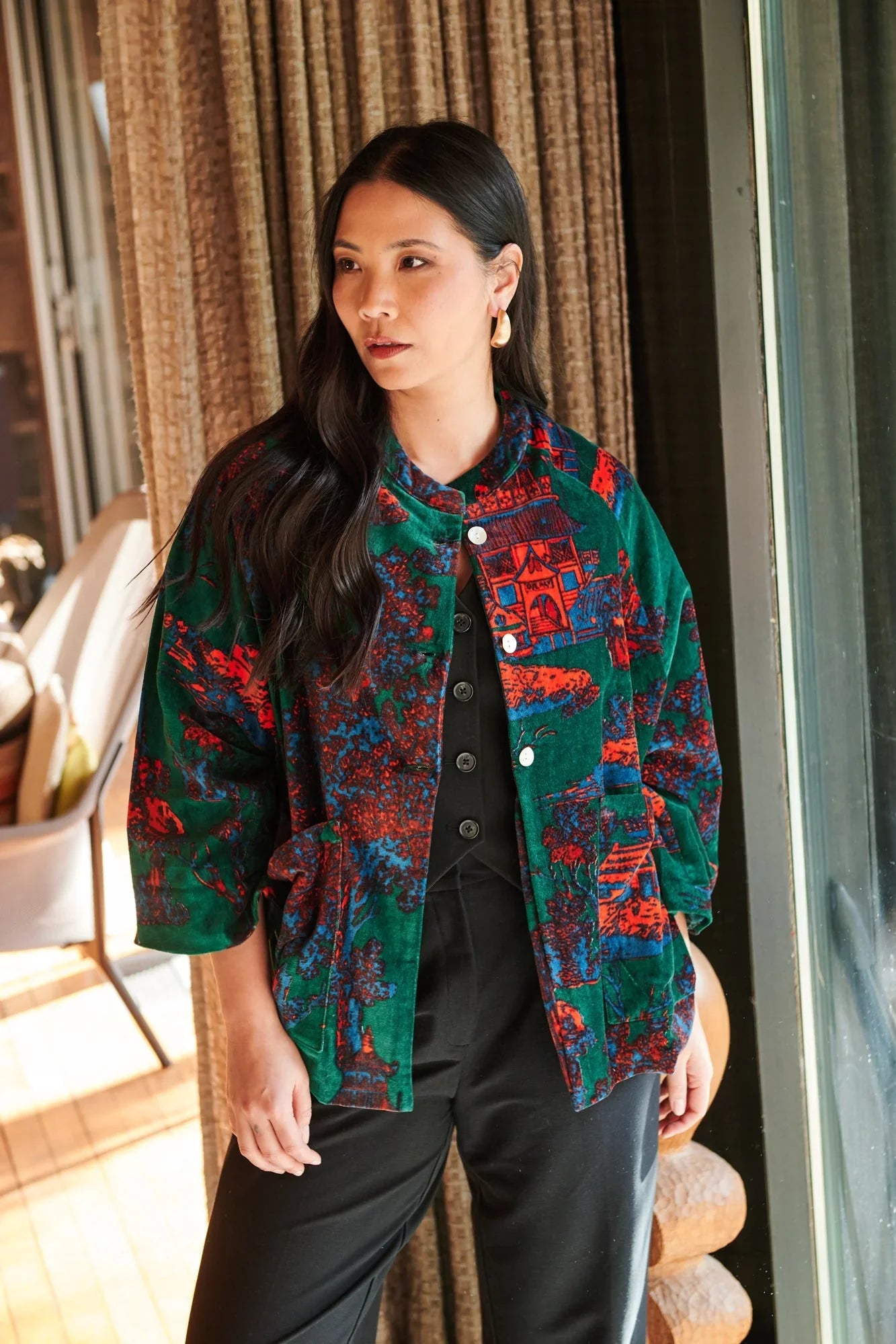 Pagoda Forest Velvet Jacket - Clothing - Scotland
