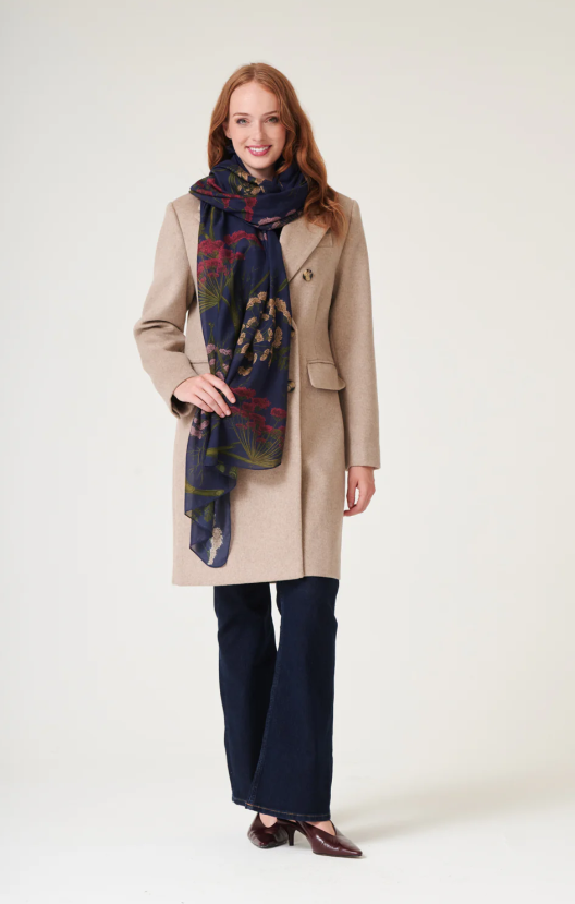 Parsley Seed Navy Scarf - Scarves! - Scotland