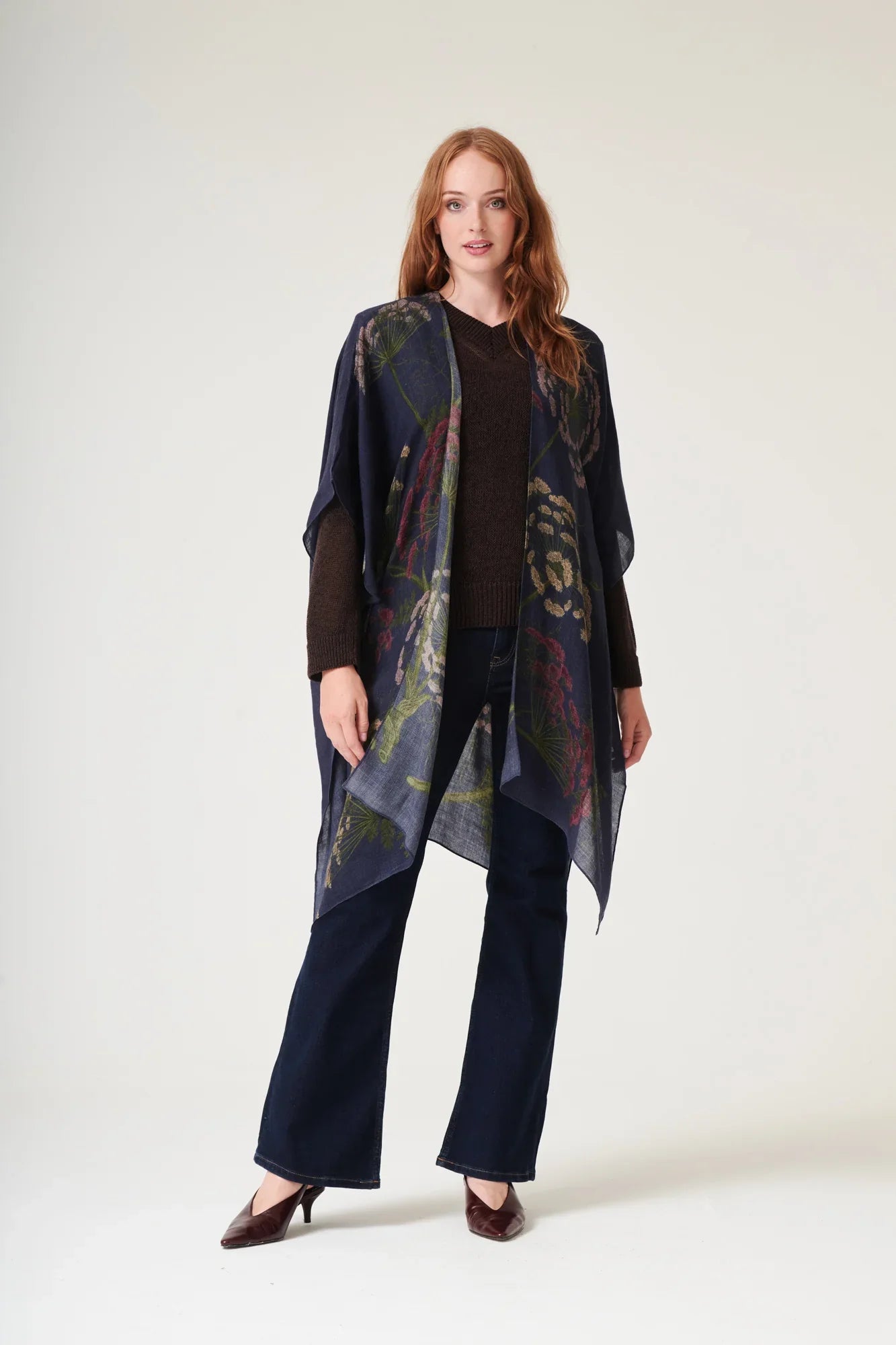 Parsley Seed Navy Wool Throwover - Clothing - Scotland