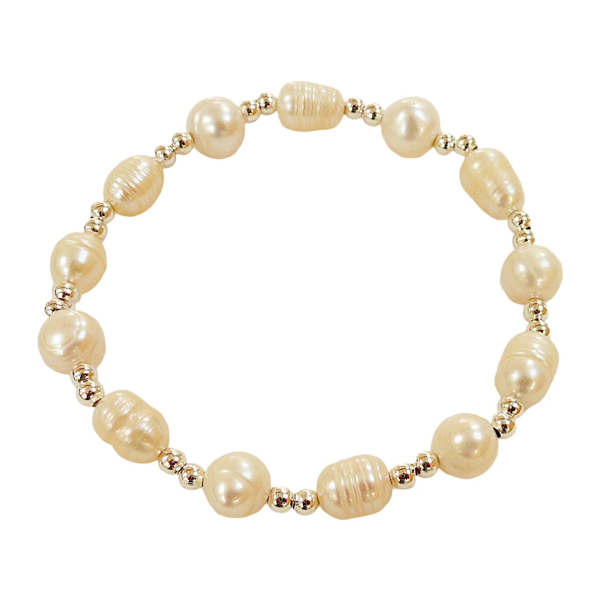 Pearl Silver Findings Bracelet - The Nancy Smillie Shop - Art, Jewellery & Designer Gifts Glasgow