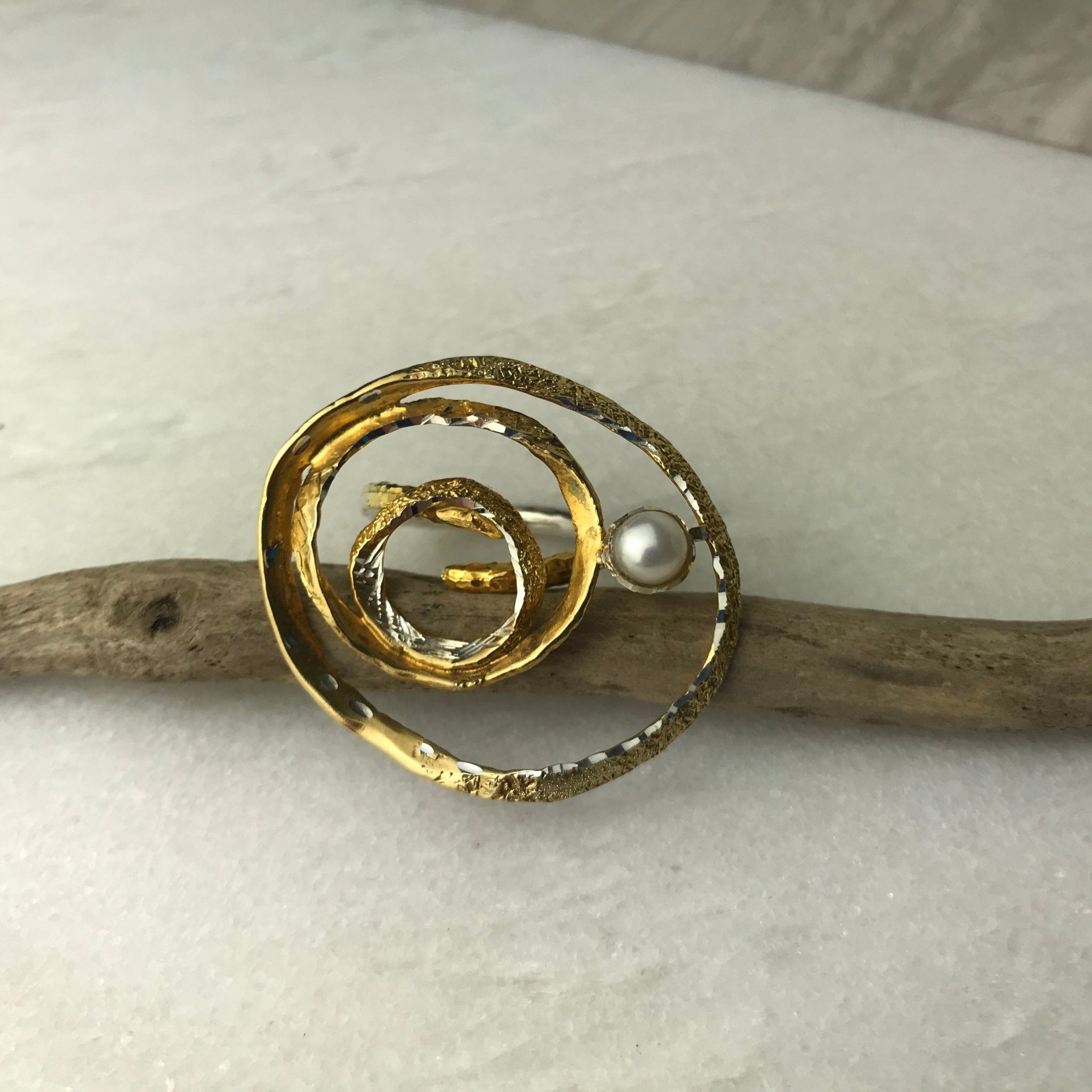 Pearl Swirl Ring - The Nancy Smillie Shop - Art, Jewellery & Designer Gifts Glasgow
