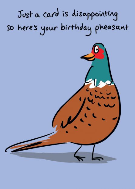 Pheasant Card - The Nancy Smillie Shop - Art, Jewellery & Designer Gifts Glasgow