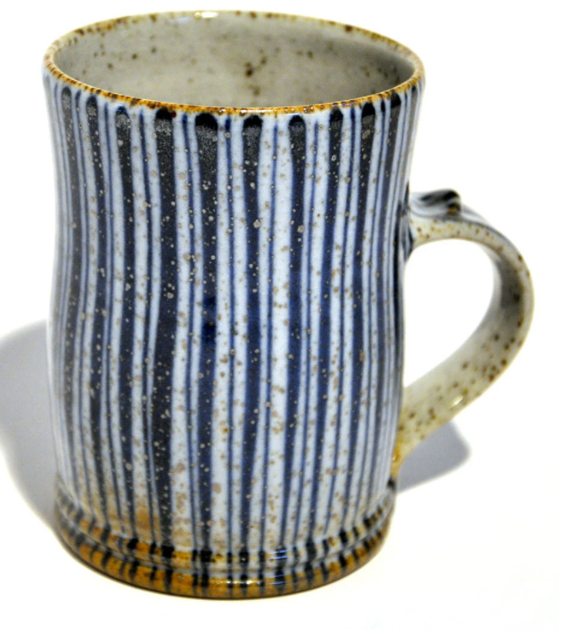Pinstripe Large Mug - The Nancy Smillie Shop - Art, Jewellery & Designer Gifts Glasgow