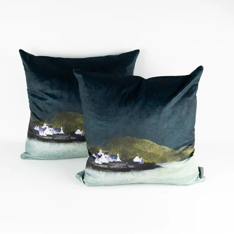 Plockton Cushion - The Nancy Smillie Shop - Art, Jewellery & Designer Gifts Glasgow