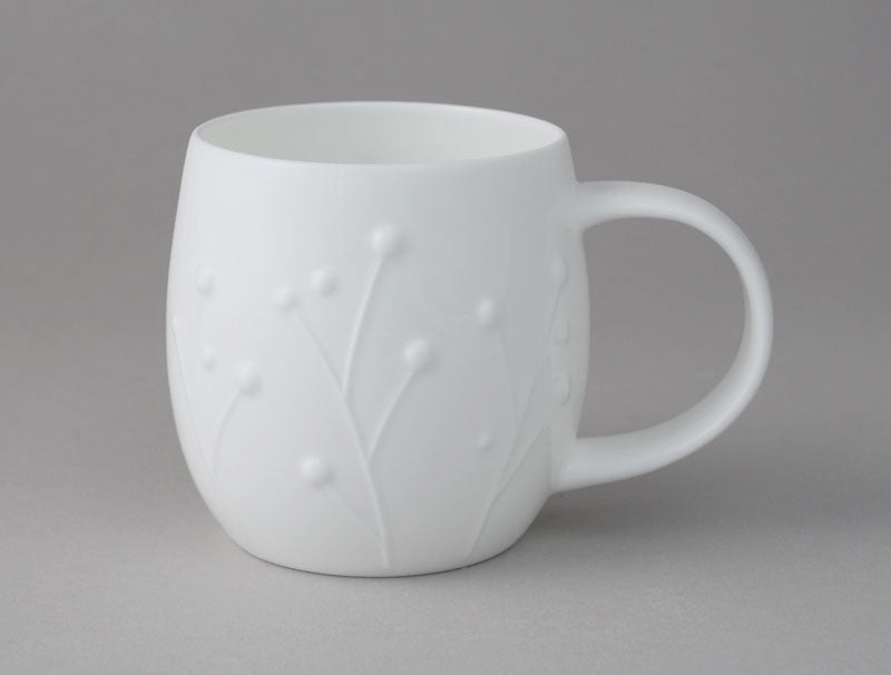 Plum Large Mug Flax - The Nancy Smillie Shop - Art, Jewellery & Designer Gifts Glasgow
