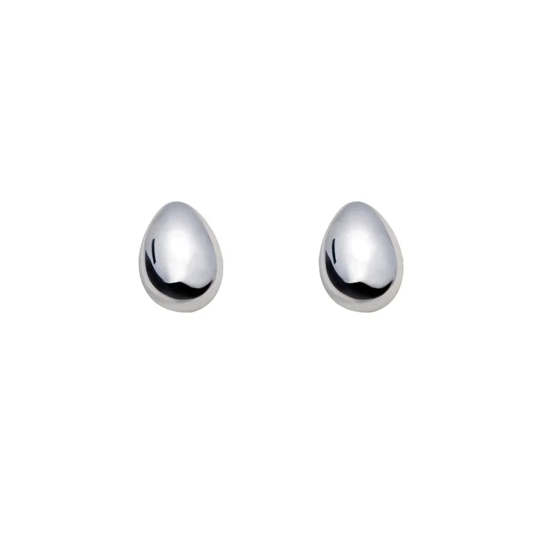 Polished Pebble Stud Earrings - Jewellery - Scotland