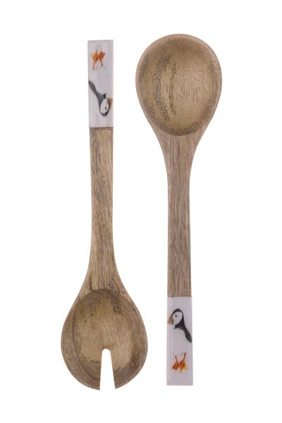 Puffin Salad Servers - The Nancy Smillie Shop - Art, Jewellery & Designer Gifts Glasgow