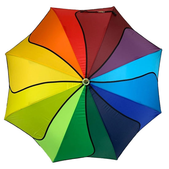 Rainbow Swirl Umbrella - The Nancy Smillie Shop - Art, Jewellery & Designer Gifts Glasgow