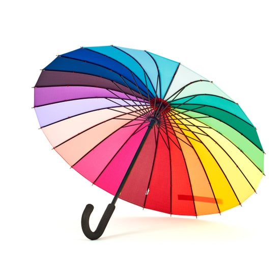 Rainbow Umbrella - The Nancy Smillie Shop - Art, Jewellery & Designer Gifts Glasgow