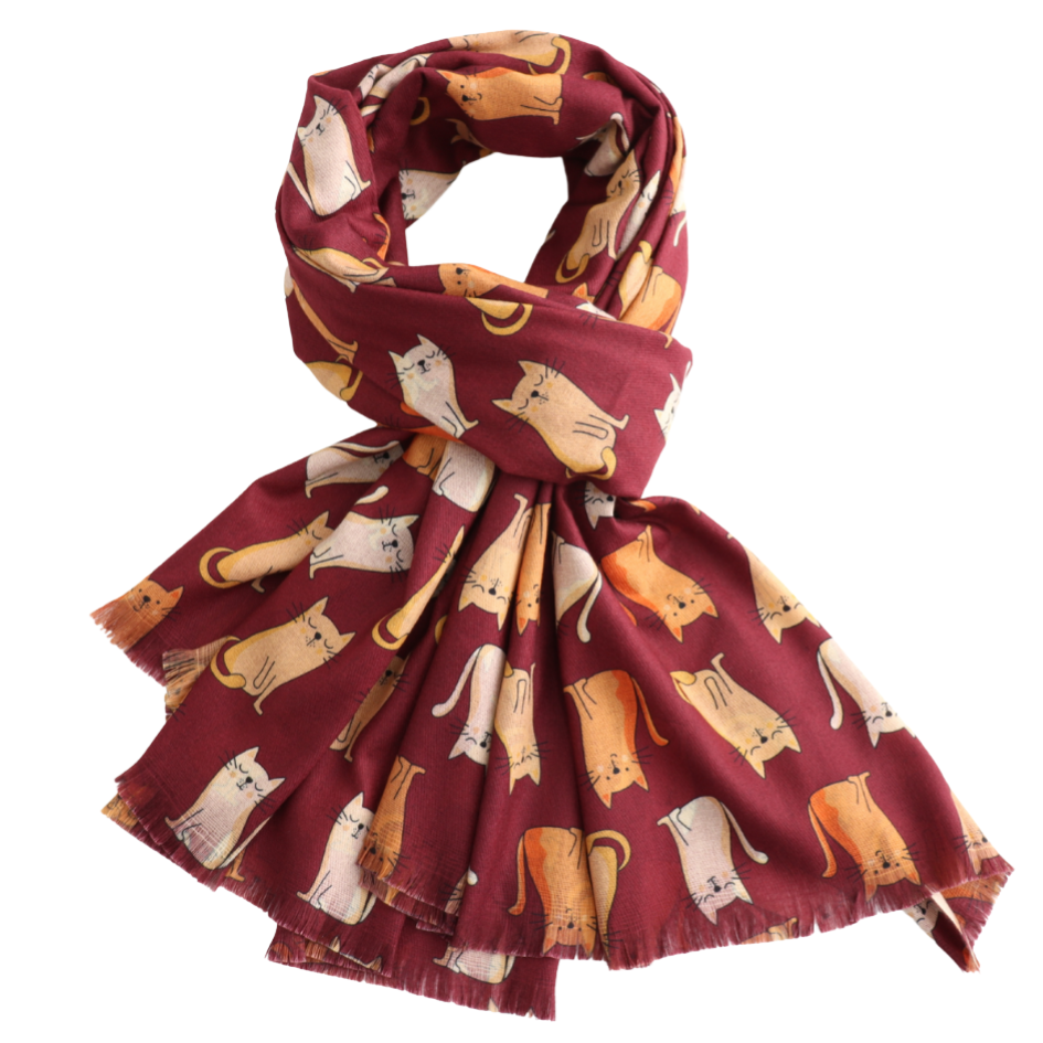 Red Cats Scarf - Scarves! - Scotland