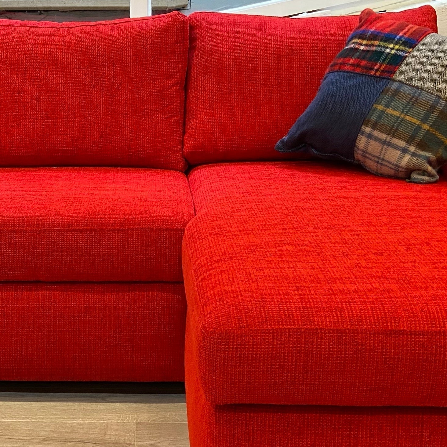 Red Corner Sofabed with Storage - The Nancy Smillie Shop - Art, Jewellery & Designer Gifts Glasgow
