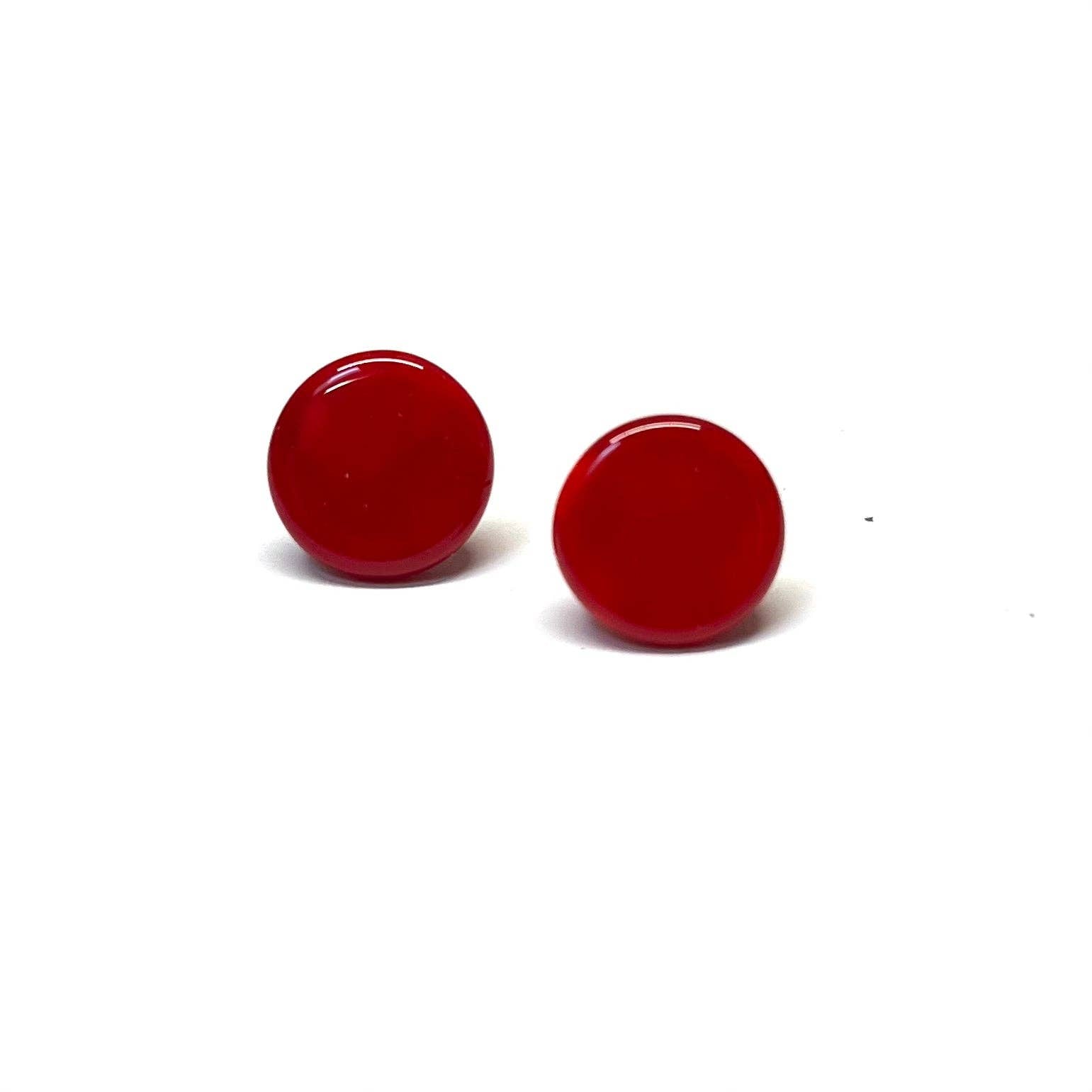 Red Pastille Studs - Gifts Under £15 - Scotland