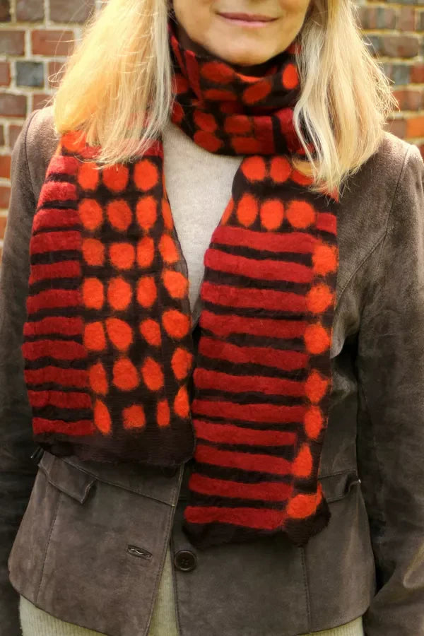 Red Spot Scarf - Scarves! - Scotland