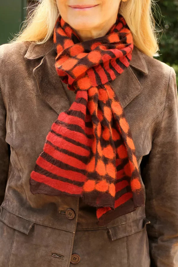 Red Spot Scarf - Scarves! - Scotland