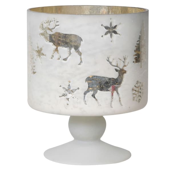 Reindeer Snowflake C/holder - The Nancy Smillie Shop - Art, Jewellery & Designer Gifts Glasgow