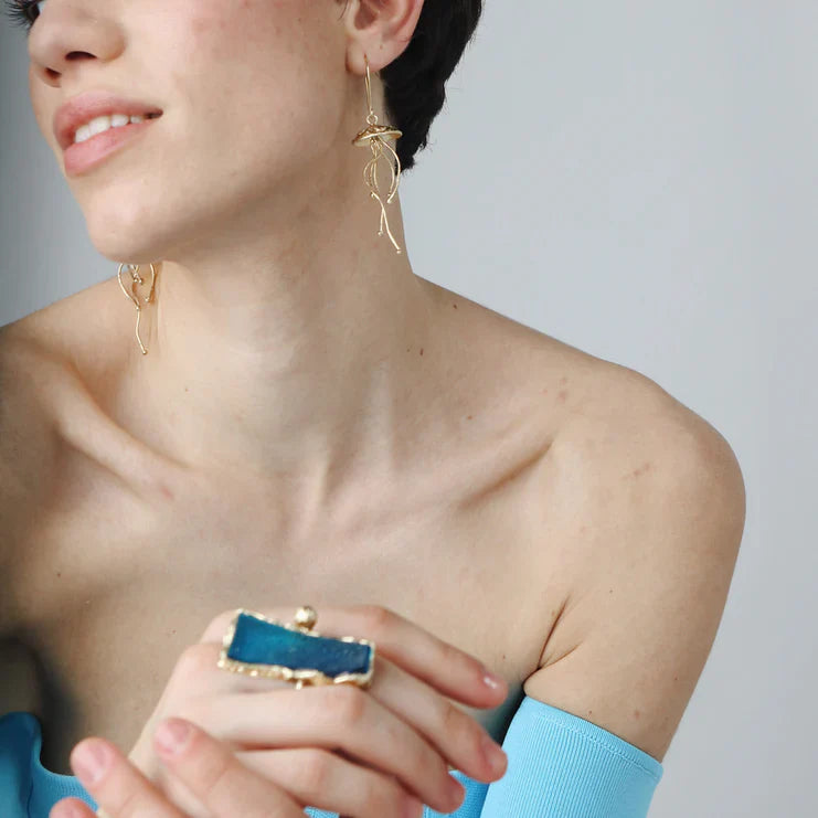 Ring bronze and blue resin - Jewellery - Scotland