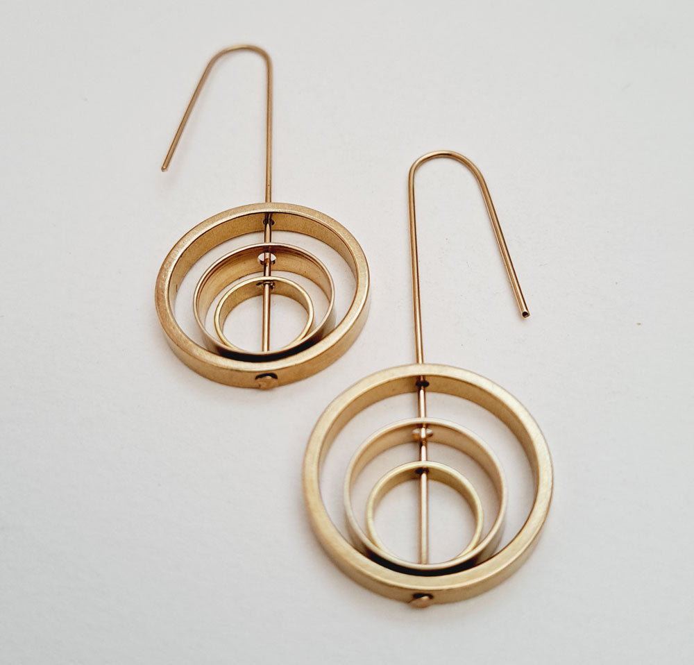 Rings Within Rings Earrings - The Nancy Smillie Shop - Art, Jewellery & Designer Gifts Glasgow