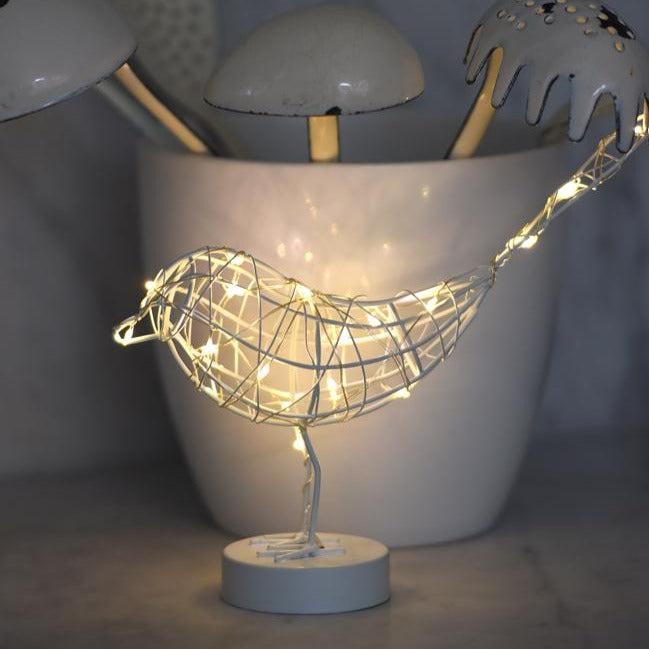 Robin Light in White - The Nancy Smillie Shop - Art, Jewellery & Designer Gifts Glasgow
