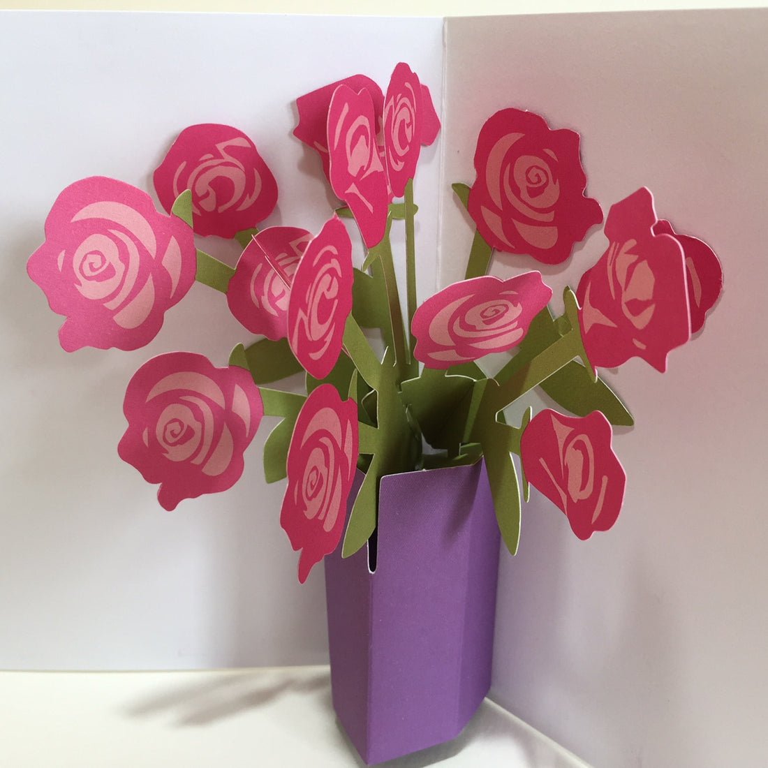 Roses Pop-up Card - The Nancy Smillie Shop - Art, Jewellery & Designer Gifts Glasgow