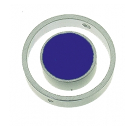 Round Royl Blue Felt Necklace | The Nancy Smillie Shop - Art, Jewellery & Designer Gifts Glasgow Scotland