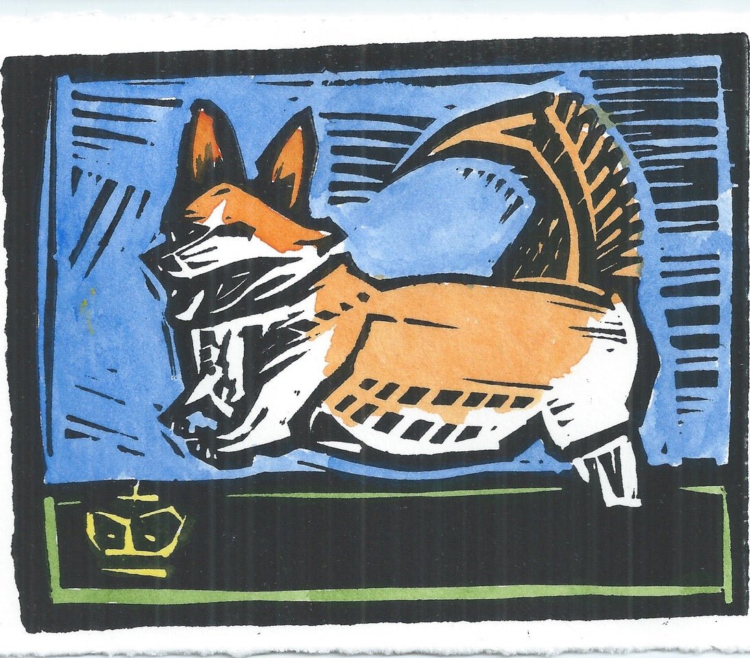 "Royal Corgi" Framed Print - The Nancy Smillie Shop - Art, Jewellery & Designer Gifts Glasgow