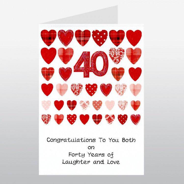 Ruby Anniversary Card - The Nancy Smillie Shop - Art, Jewellery & Designer Gifts Glasgow
