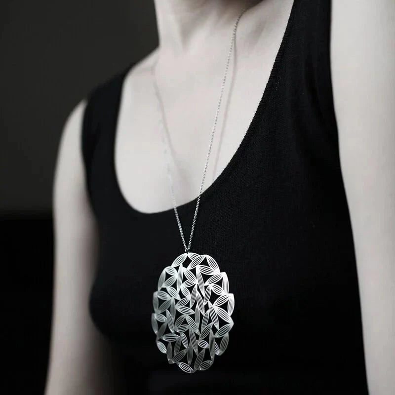 Sasagrass Pendant Silver - The Nancy Smillie Shop - Art, Jewellery & Designer Gifts Glasgow