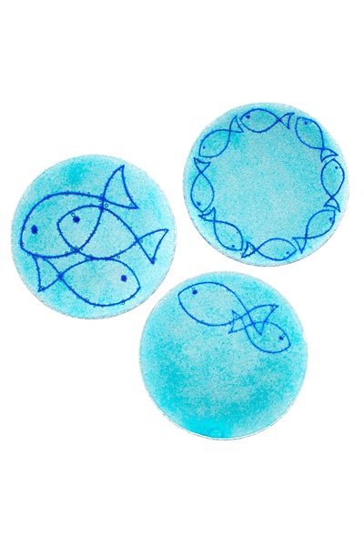 Scribble Fish Plates - The Nancy Smillie Shop - Art, Jewellery & Designer Gifts Glasgow