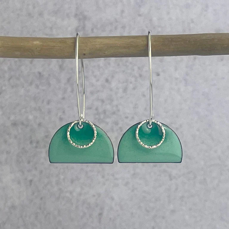 Sea Green Tulip Earrings - Jewellery - Scotland