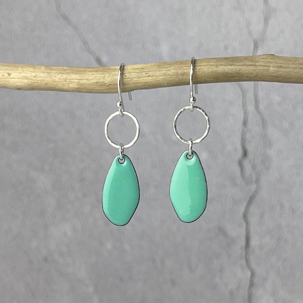 Sea Foam Pebble Earrings