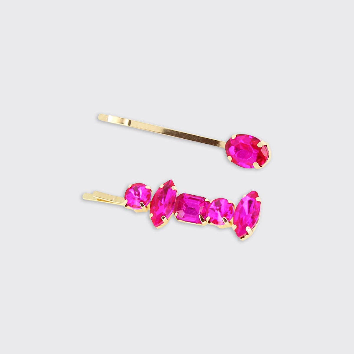 Set of 2 Gemstone Hair Clips: Multi - Gifts Under £10 - Scotland