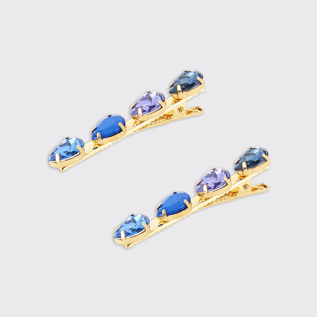 Set of 2 Peardrop Hair Clips - Lilac - Gifts Under £10 - Scotland