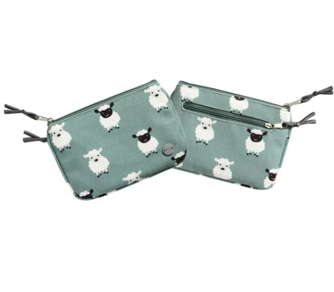 Green Canvas Sheep Purse