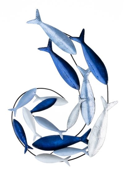 Shoal In Blues Swirl - The Nancy Smillie Shop - Art, Jewellery & Designer Gifts Glasgow