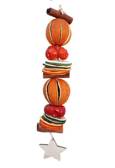 Short Orange Star Garland - The Nancy Smillie Shop - Art, Jewellery & Designer Gifts Glasgow