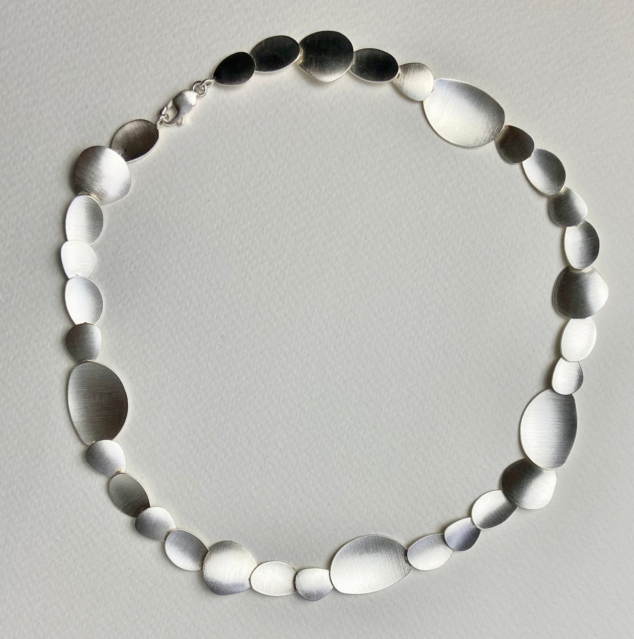 Silver Abstract Shapes Necklace - The Nancy Smillie Shop - Art, Jewellery & Designer Gifts Glasgow