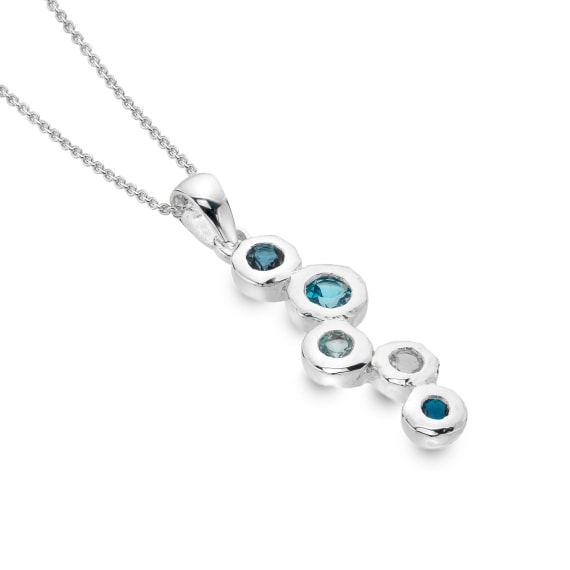 Silver Faceted Pebble Pendant - The Nancy Smillie Shop - Art, Jewellery & Designer Gifts Glasgow
