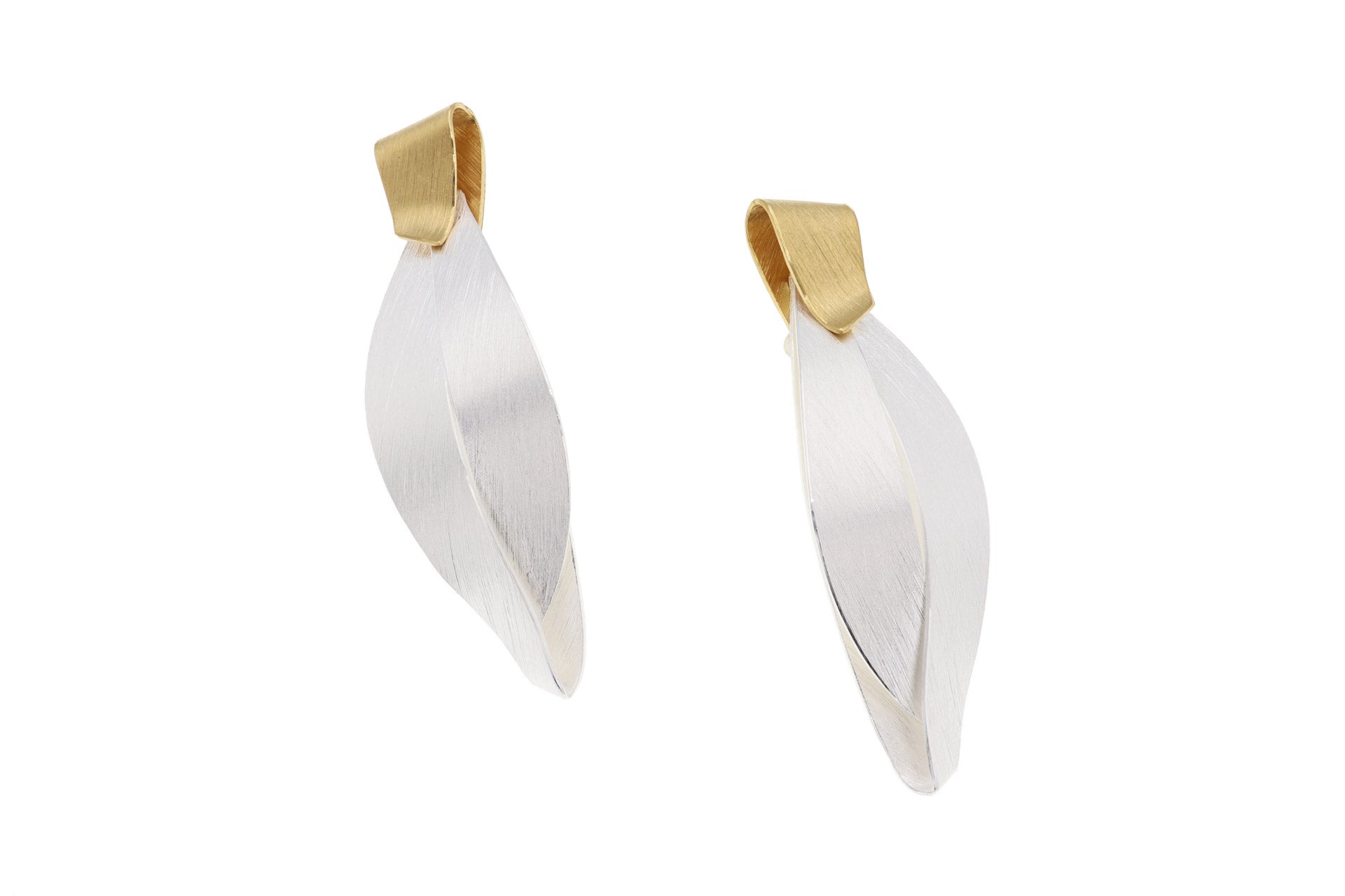 Silver Flowing Earrings - The Nancy Smillie Shop - Art, Jewellery & Designer Gifts Glasgow