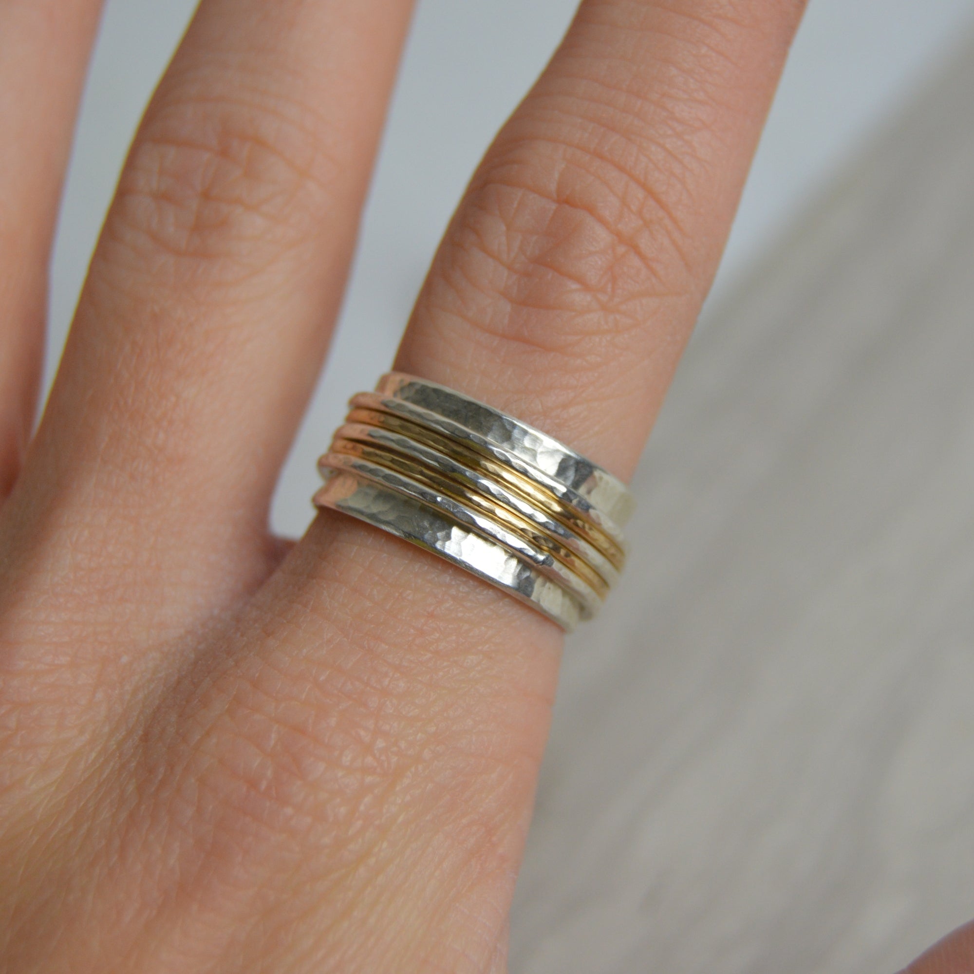 Silver & Gold Fill Spinning Ring - Made to Order - The Nancy Smillie Shop - Art, Jewellery & Designer Gifts Glasgow