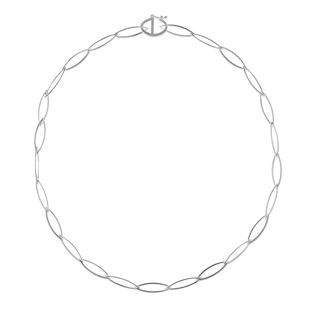 Silver Oval Link Necklace - The Nancy Smillie Shop - Art, Jewellery & Designer Gifts Glasgow