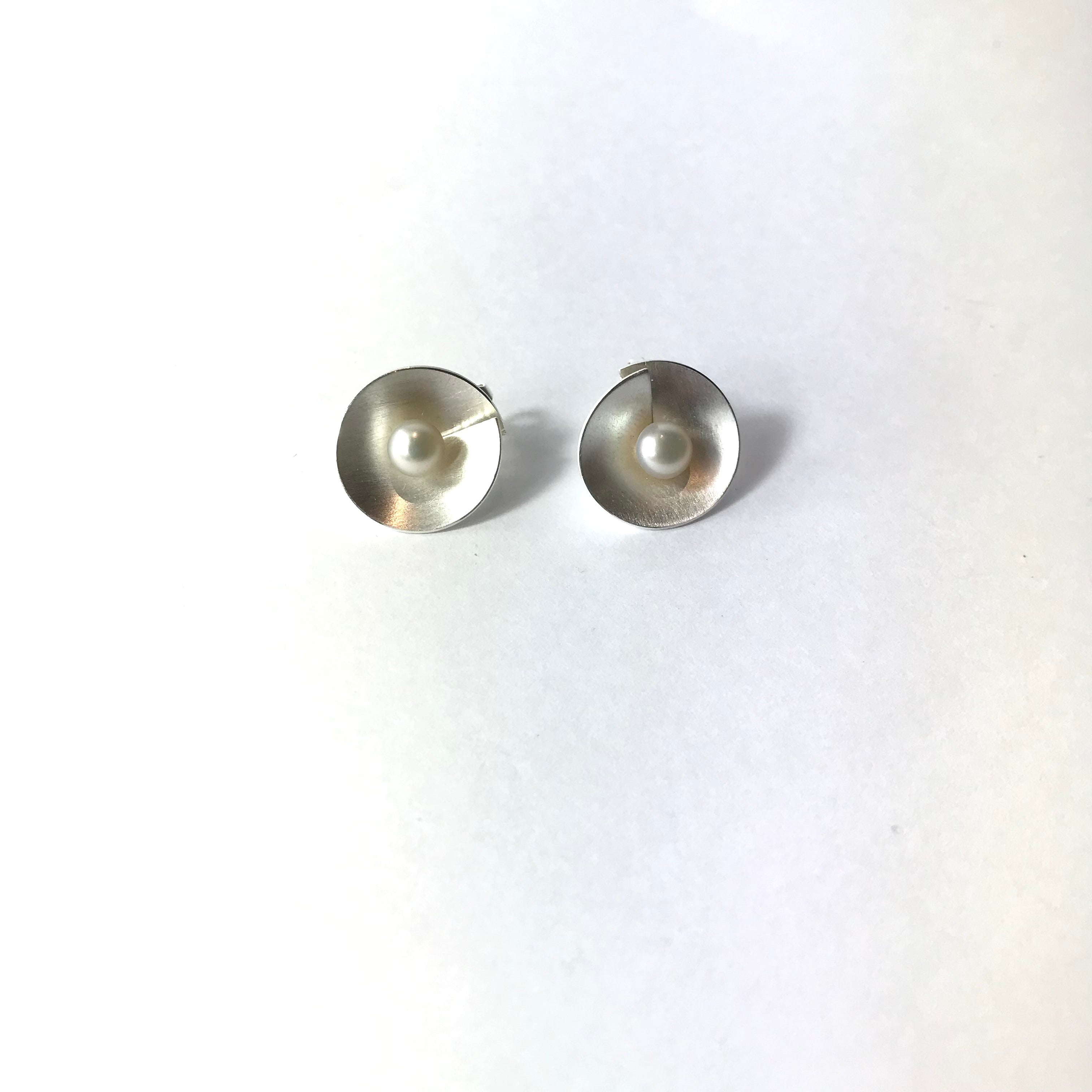 Silver & Pearl Earrings - The Nancy Smillie Shop - Art, Jewellery & Designer Gifts Glasgow